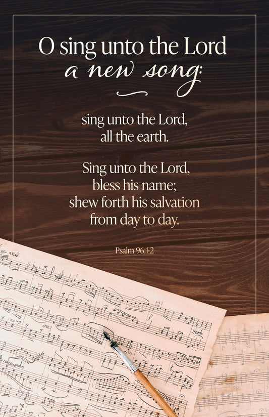 Bulletin-O Sing Unto The Lord A New Song (Pack Of 100)