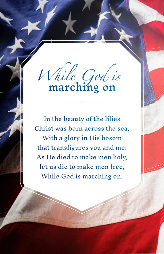 Bulletin-While God Is Marching On (Pack Of 100)