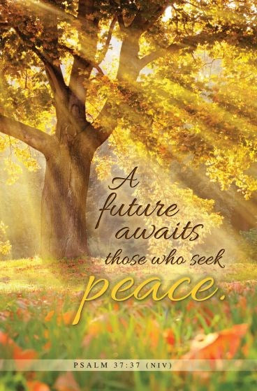 Bulletin-A Future Awaits Those Who Seek Peace (Psalm 37:37  NIV) (Pack Of 100)