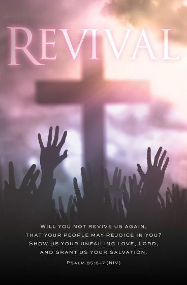 Bulletin-Revival (Psalm 85:6-7  NIV) (Pack Of 100)