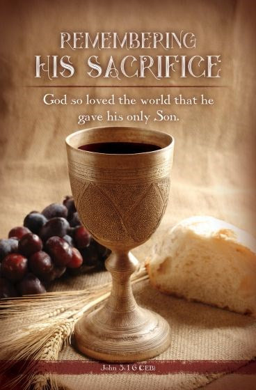Bulletin-Remembering His Sacrifice (Pack Of 100)