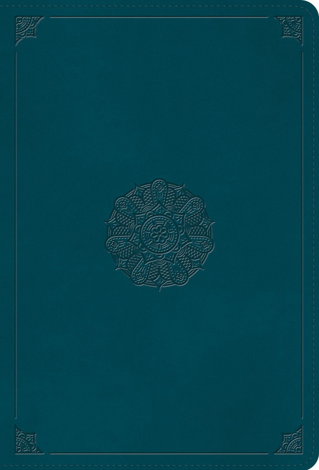 ESV Giant Print Thinline Bible (RL)-Deep Teal  Emblem Design Trutone