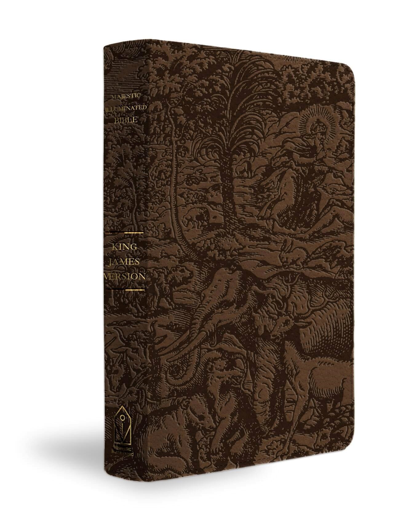 KJV Majestic Illuminated Bible-Brown LeatherLuxe