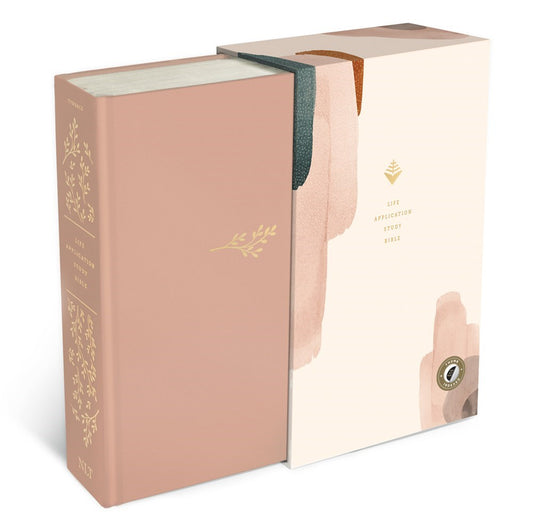 NLT Life Application Study Bible (Third Edition) (RL)-Soft Pink Hardcover Indexed