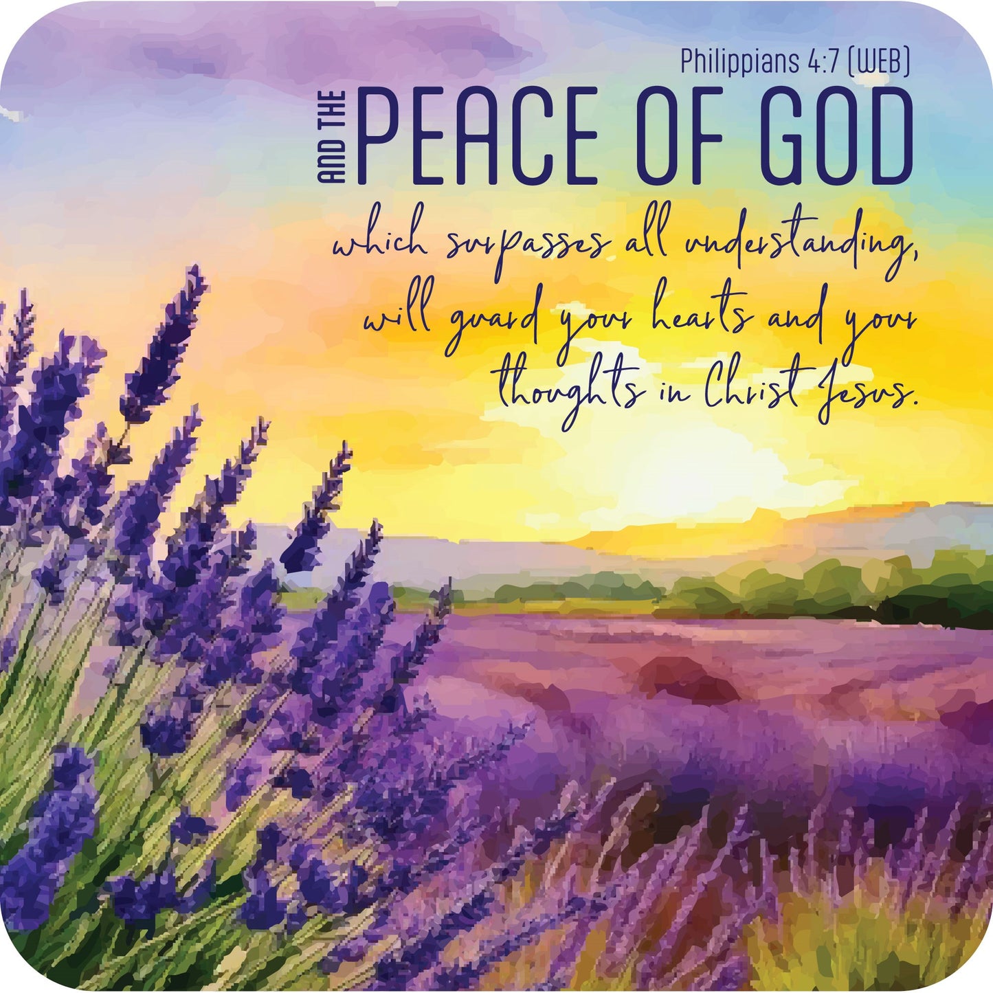 Coaster-Peace (Pack of 6 for individual sale)