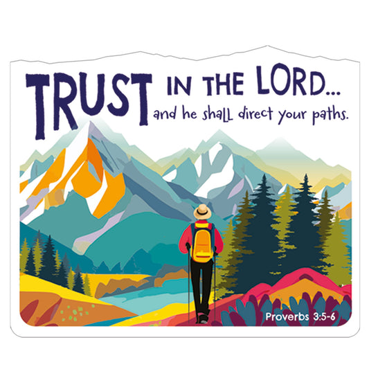 Sticker-Trust in the Lord  vinyl (3x3"")  pack of 6 for individual sale