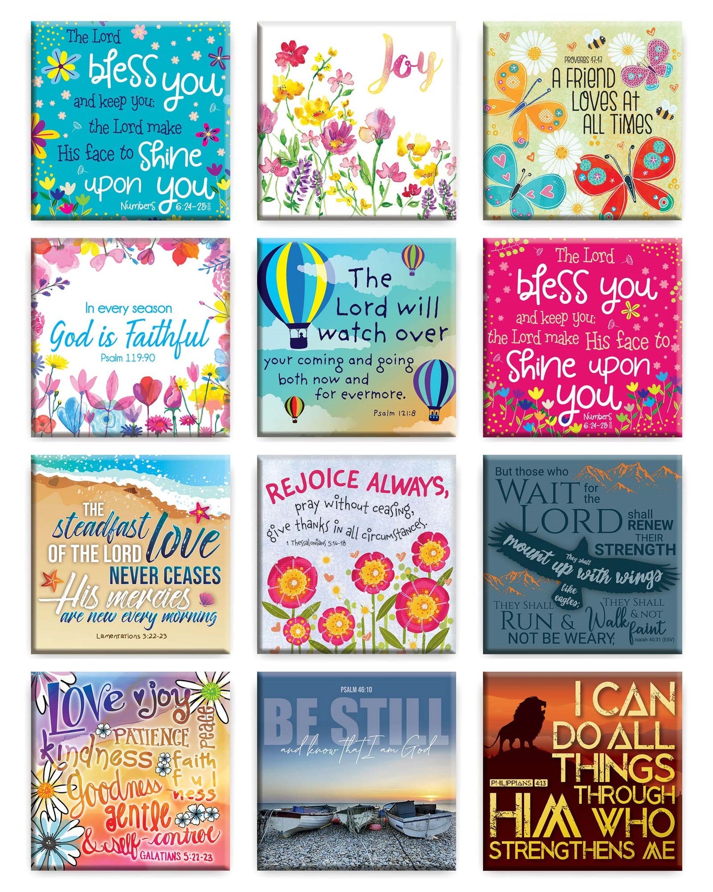 Magnet-Set of 12  Individual sale (2.5x2.5"")