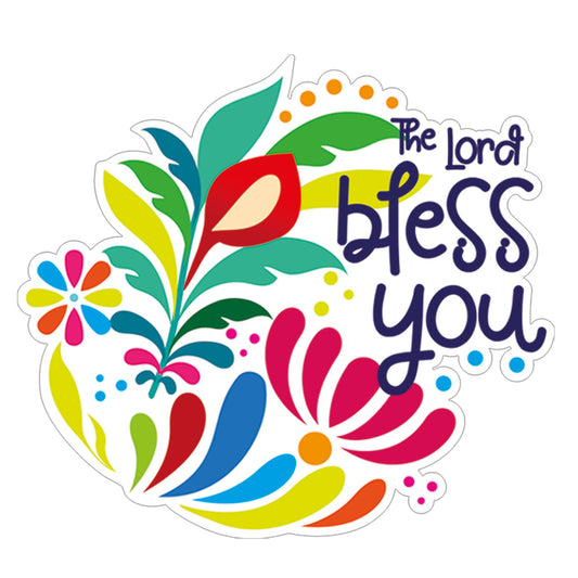 Sticker-The Lord Bless you  vinyl (3x3"")  pack of 6 for individual sale