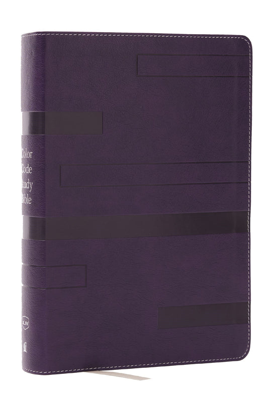 KJV Color Code Study Bible  Revealing God's Truth Color By Color (RL)-Purple Leathersoft Indexed