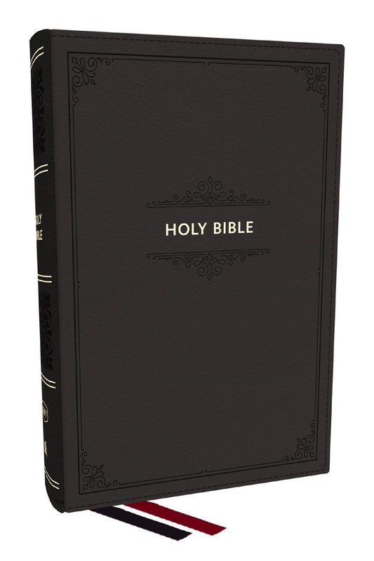 KJV Personal Size Large Print End-of-Verse Reference Bible (Comfort Print) (RL)-Black Leathersoft