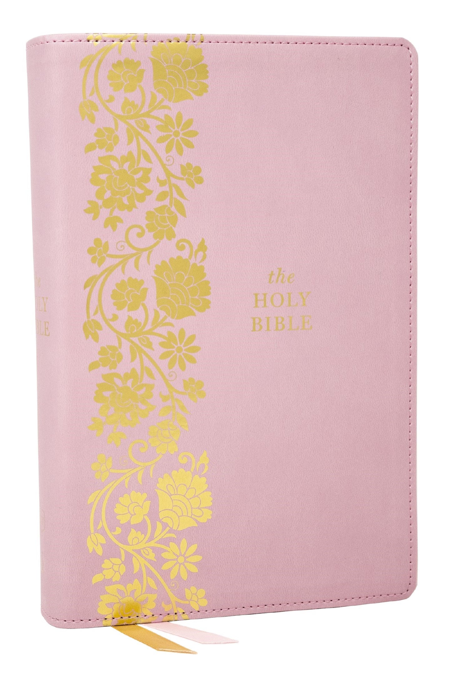 KJV Personal Size Large Print End-of-Verse Reference Bible (Comfort Print) (RL)-Pink Leathersoft Indexed