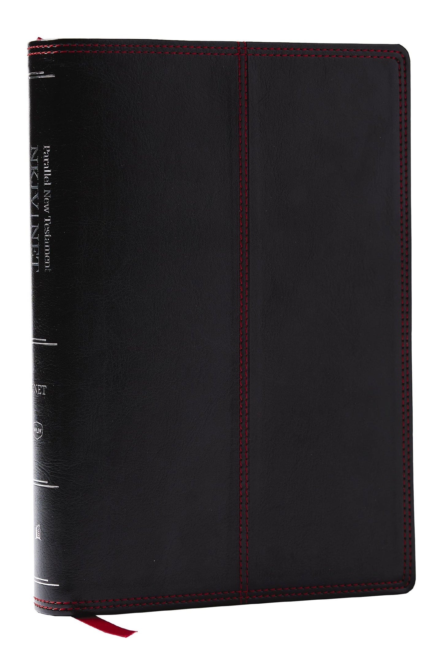 NKJV/NET Parallel New Testament Bible (Comfort Print)-Black Leathersoft
