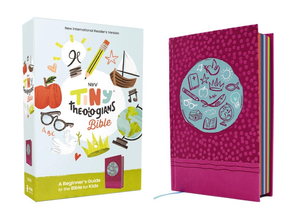 NIrV Tiny Theologians Bible (Comfort Print) Pink Leathersoft over Board