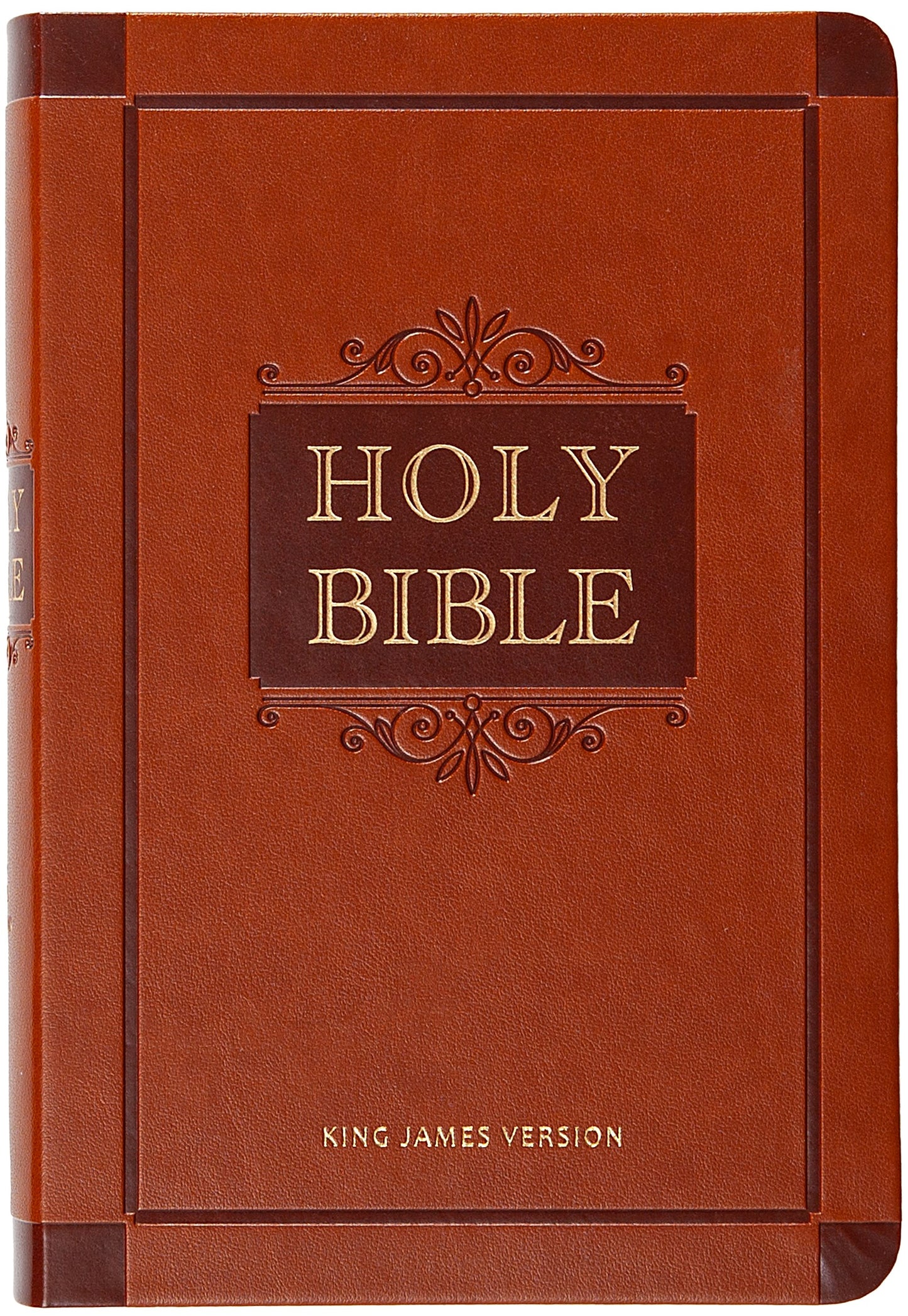 KJV Holy Bible Giant Print/Compact-Sienna Faux Leather