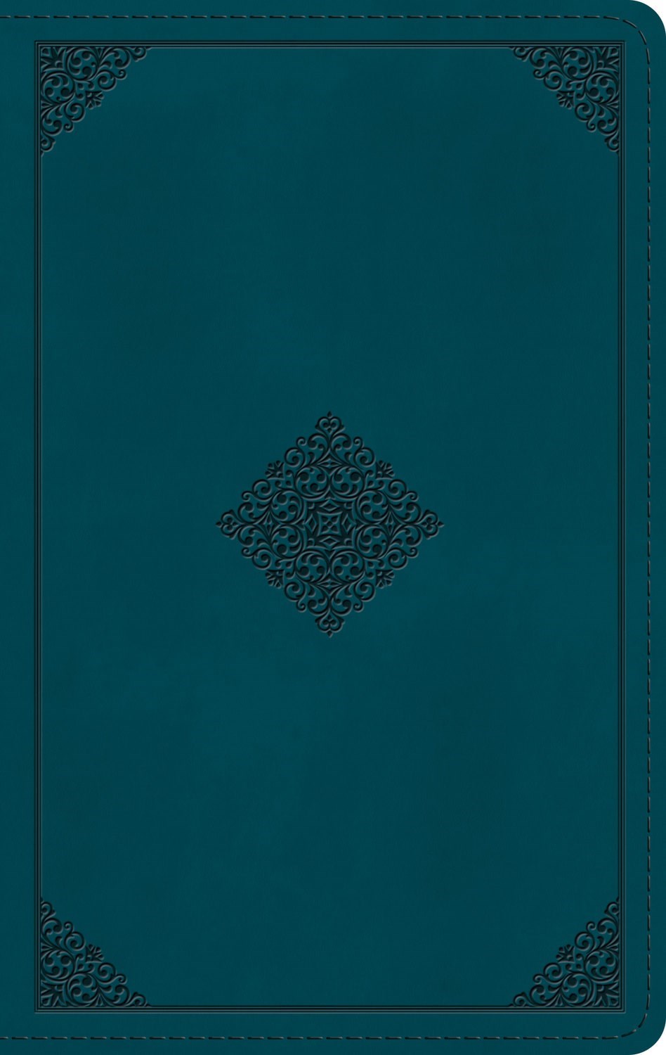 ESV Giant Print Personal Size Bible (RL)*-Deep Teal  Emblem Design TruTone