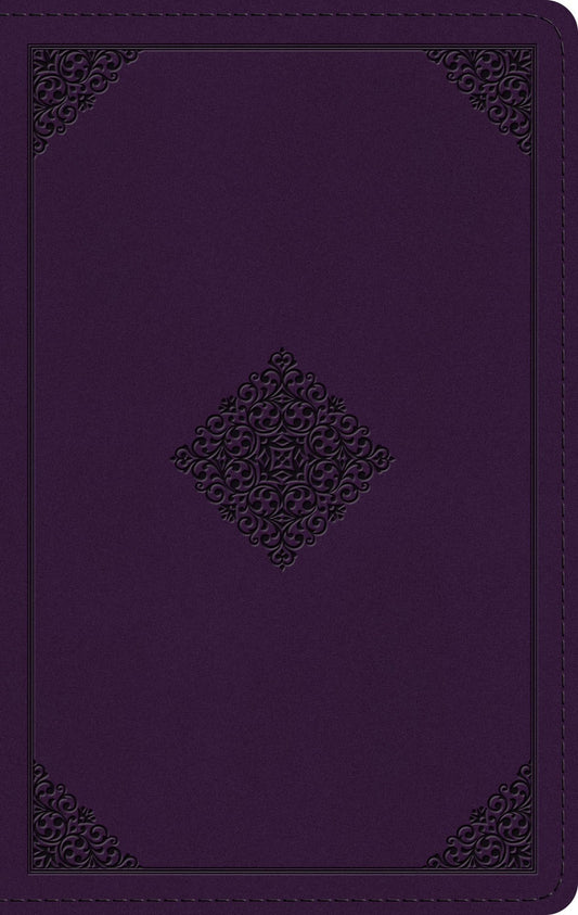 ESV Giant Print Personal Size Bible (RL)*-Lavender  Ornament Design TruTone