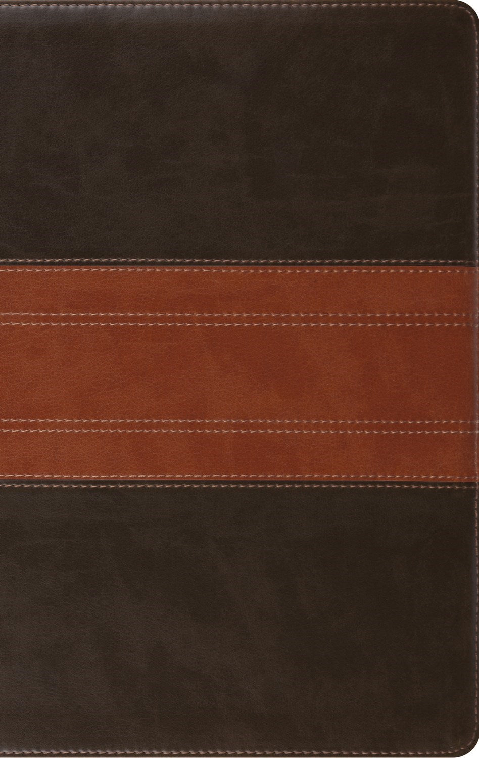 ESV Large Print Personal Size Bible (RL)-Forest/Tan  Trail Design TruTone Indexed