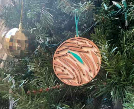 Ornament-The Chosen: Against The Current (4" Diameter w/Teal Ribbon)