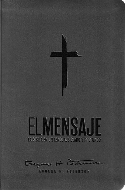 Biblia El Mensaje (The Message Bible)-Gray Imitation Leather