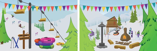 VBS-Snowball Mountain Challenge: Decorating Mural Extension (6 Panels To Tile 6' x 18') (2026)