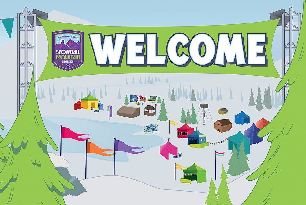 VBS-Snowball Mountain Challenge: Decorating Mural (3 Panels To Tile 6' x 9') (2026)