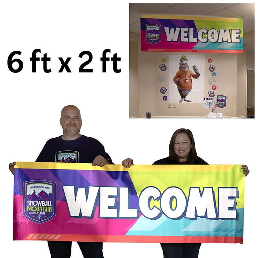 VBS-Snowball Mountain Challenge: Welcome Banner (6' x 2') (2026)