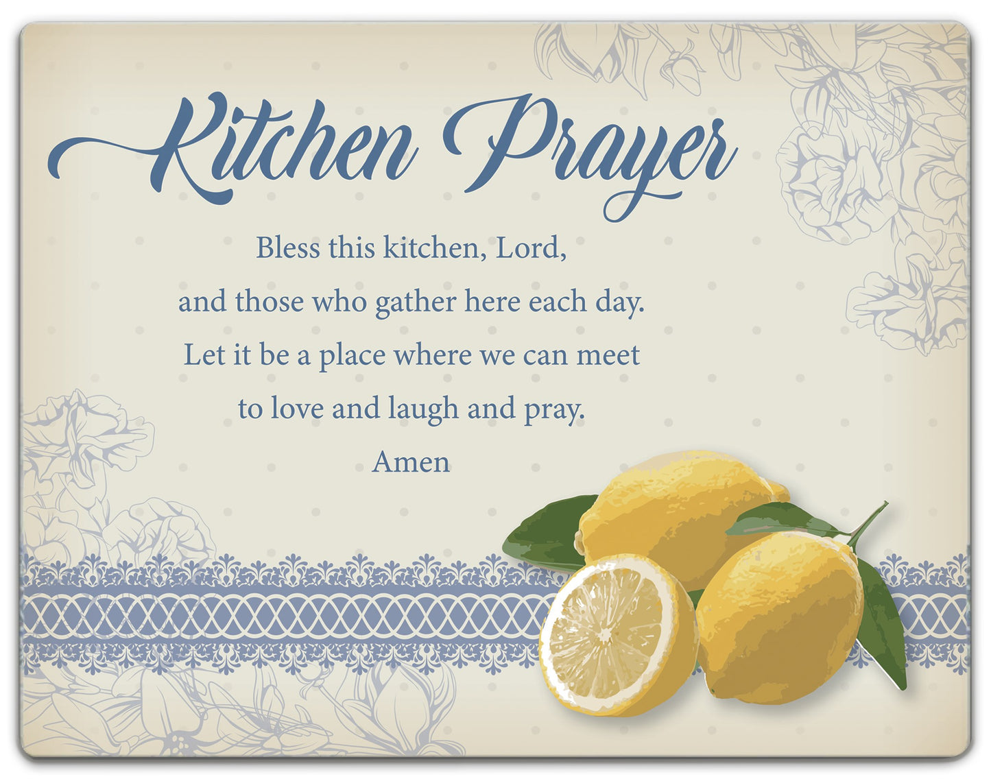 Cutting Board-Mini-Kitchen Prayer (11" x 8.5")