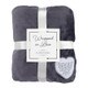 Blanket-He Will Cover You (Psalm 91:4)-Gray
