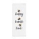 Tea Towel-Happy  Humble  Kind (16" x 28")