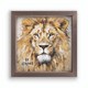 Framed Art-Be Strong-Linen Art (11" x 11")