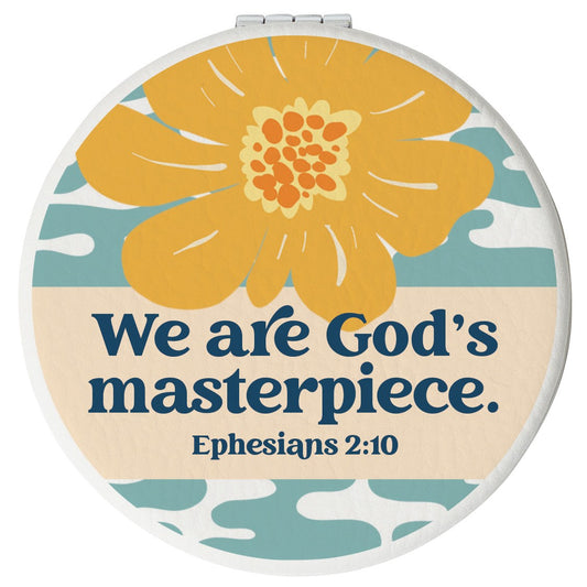 Compact Mirror-Round-We Are God'S Masterpiece