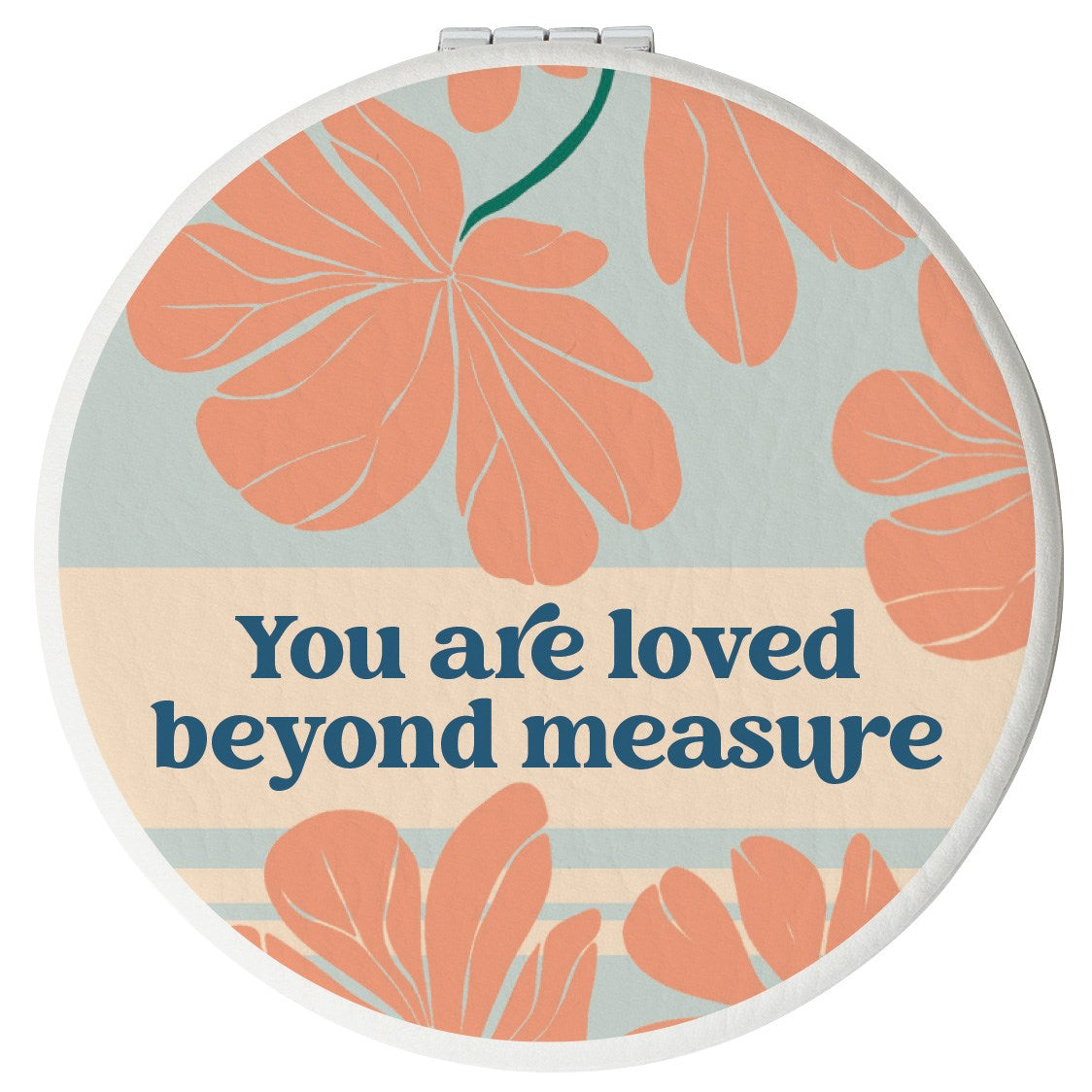 Compact Mirror-Round-You Are Loved Beyond Measure
