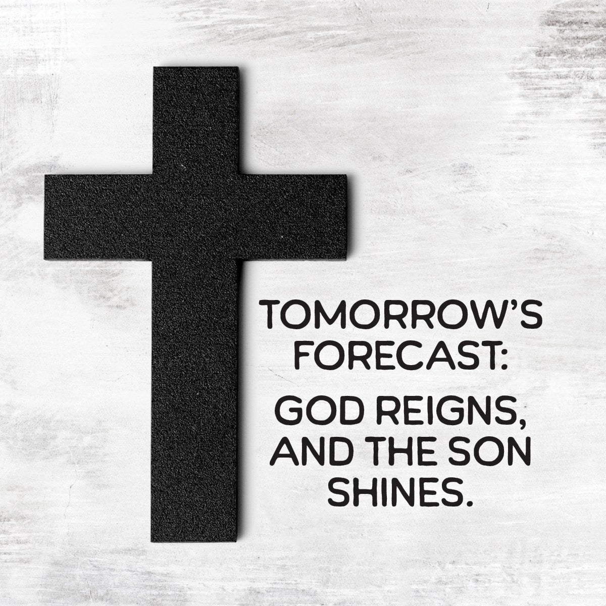 Plaque-Tomorrow's Forcast w/Magnetic Back
