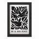 Framed Linen-He Is Our Peace (5" x 7")
