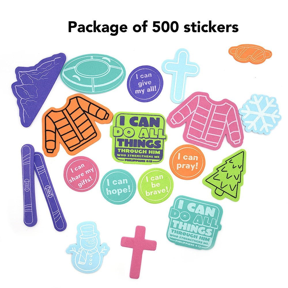 VBS-Snowball Mountain Challenge: Stay-Put Stickers (Pack Of 500) (2026)