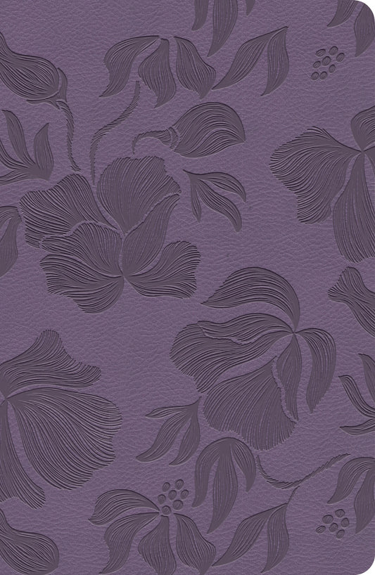 CSB Large Print Personal Size Reference Bible  Digital Study Edition (Optimal Type)-Purple LeatherTouch