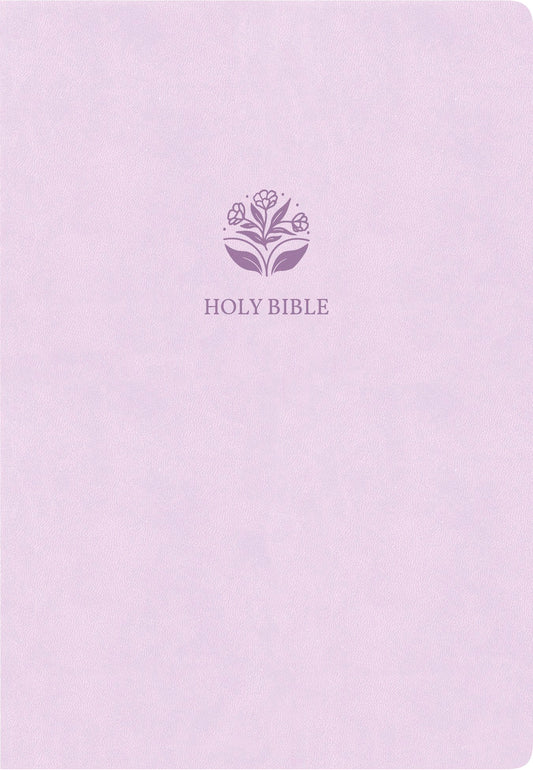KJV Large Print Compact Reference Bible-Lavender LeatherTouch