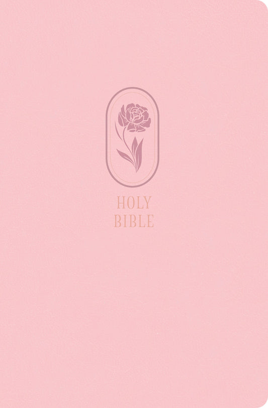 KJV Large Print Personal Size Reference Bible-Pink LeatherTouch Indexed
