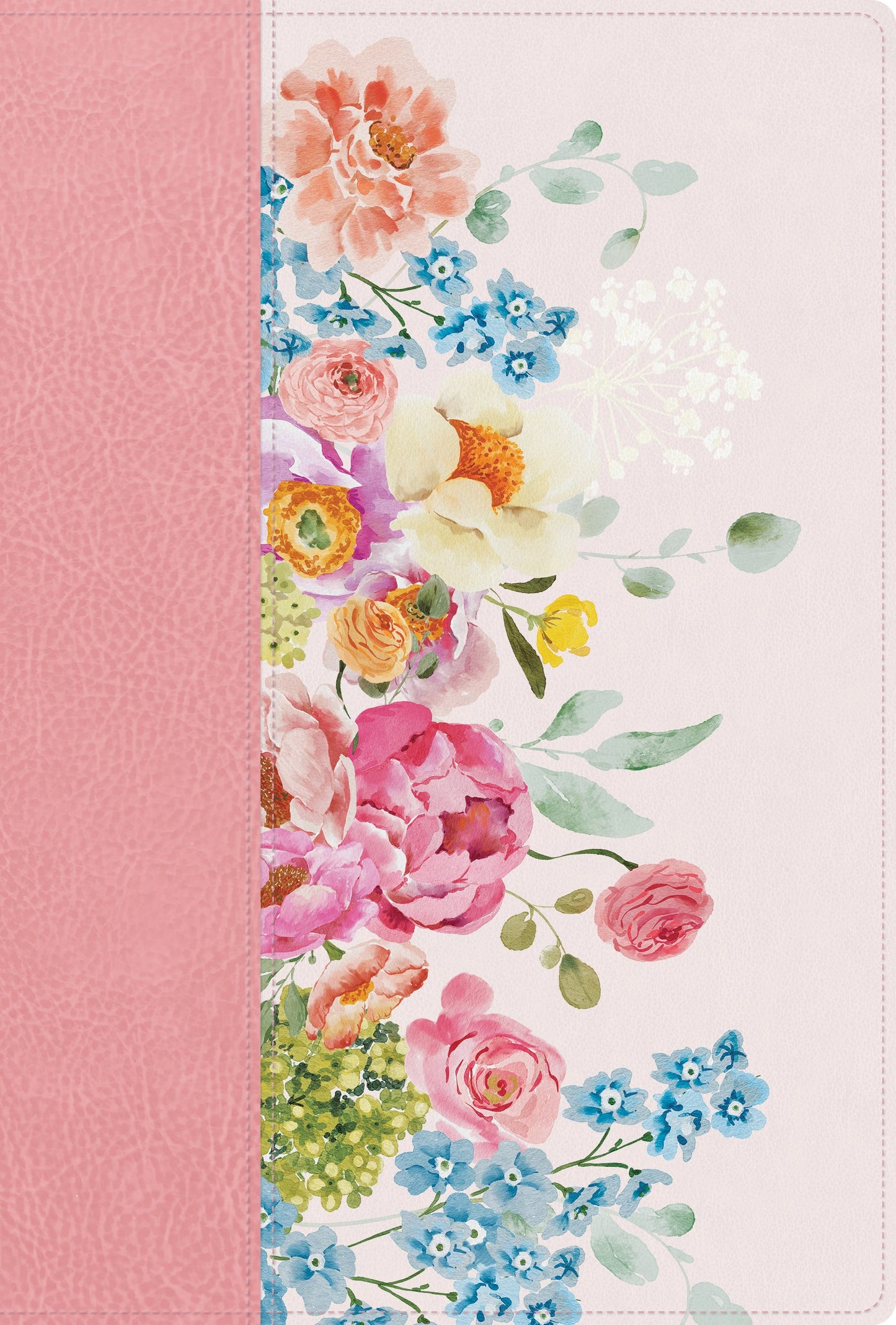 RVR 1960 Biblia letra grande  tamano manual  edicion especial (Handsize Giant Print  Special Ed)-Pink Pastel LeatherTou