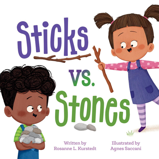 Sticks vs. Stones-Board Book