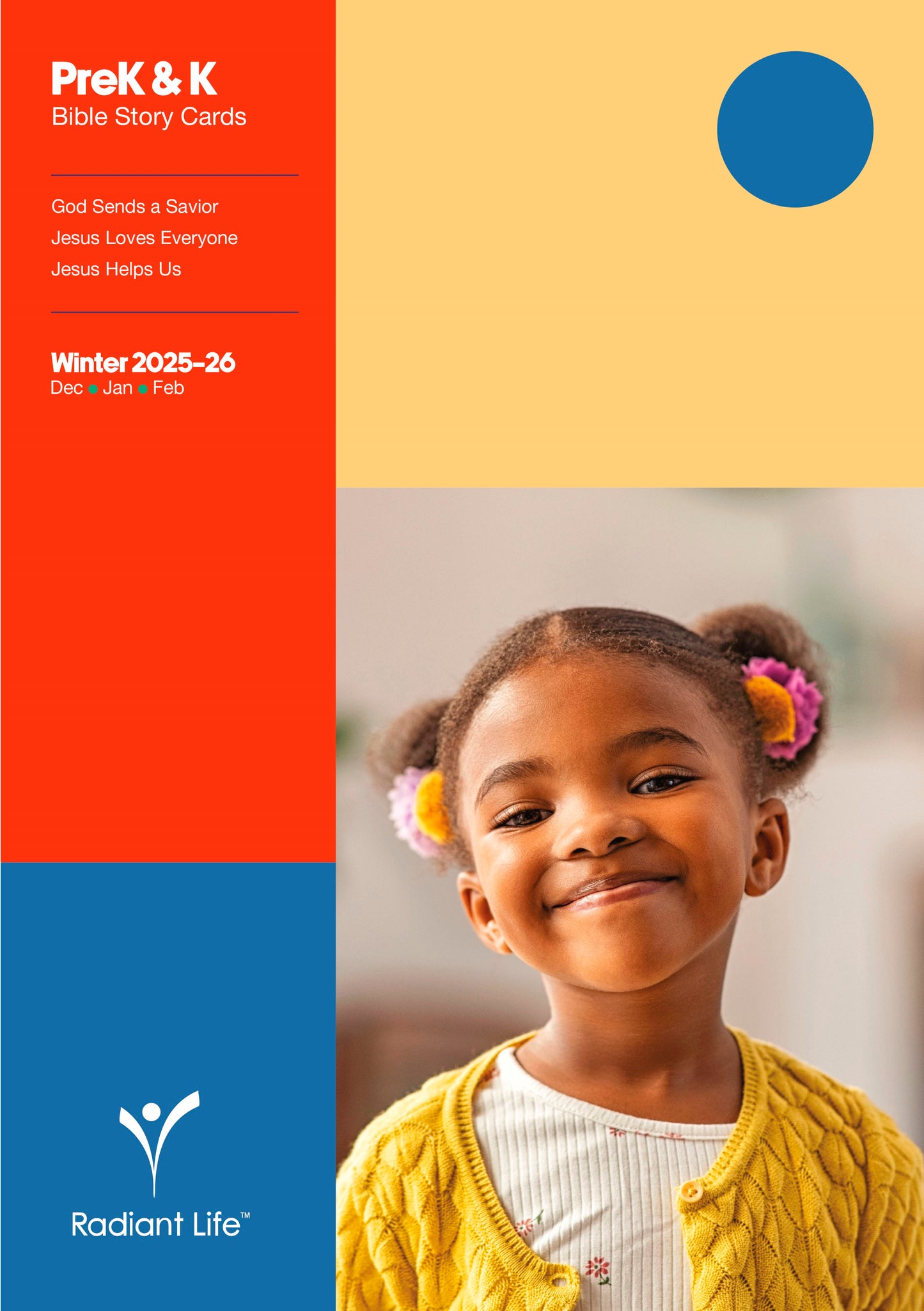 Radiant Life Winter 2025: PreK & K Bible Story Cards (#604201)