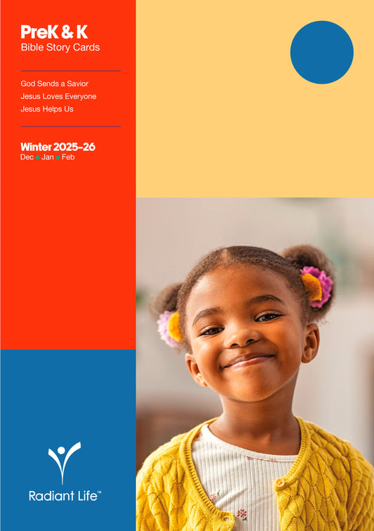 Radiant Life Winter 2025: PreK & K Bible Story Cards (#604201)