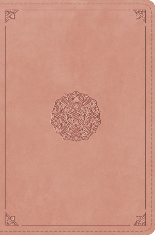 ESV Compact Bible (RL)-Blush Rose  Emblem Design TruTone