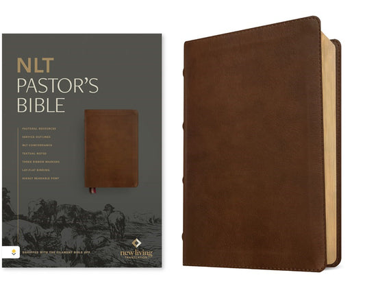 NLT Pastor's Bible  Filament Enabled (RL)-Brown LeatherLike