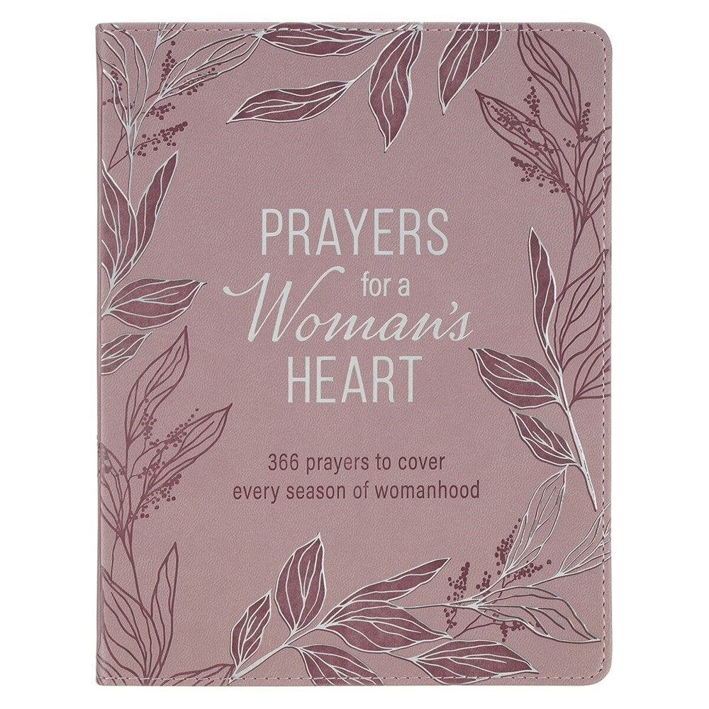 Prayers For A Woman's Heart-Mauve Faux Leather