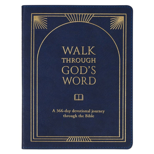 Devotional Walking Through God's Word Faux Leather