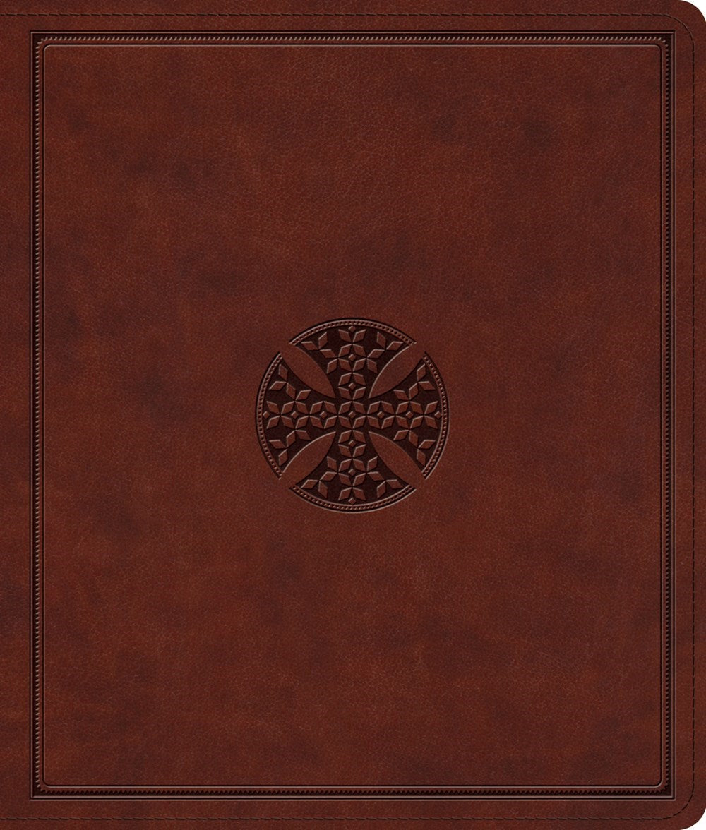 ESV Journaling Bible*-Brown  Mosaic Cross Design TruTone