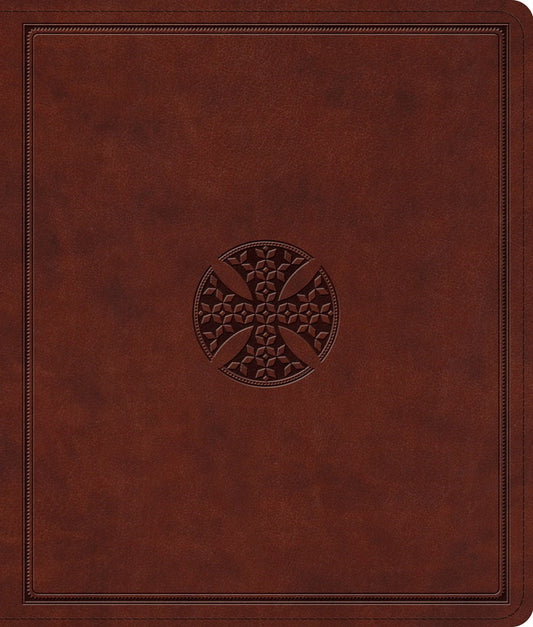 ESV Journaling Bible*-Brown  Mosaic Cross Design TruTone