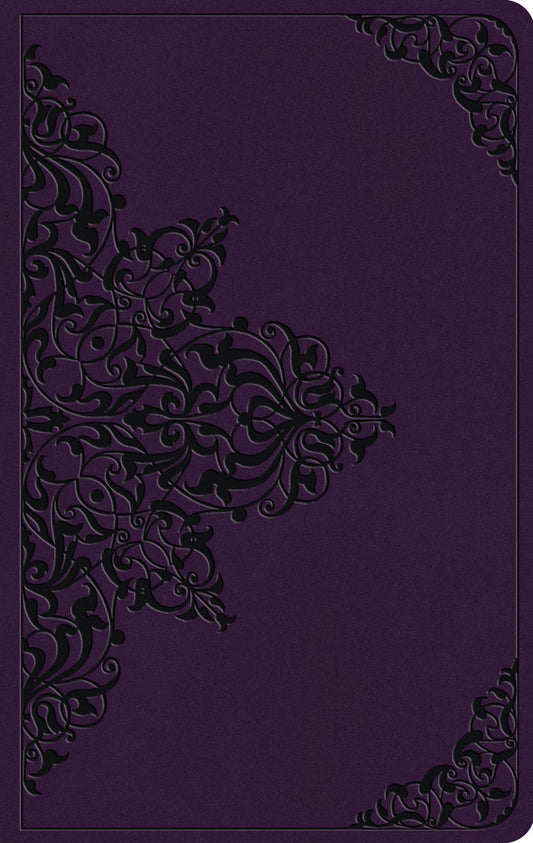 ESV Large Print Value Thinline Bible*-Lavender  Filigree Design TruTone