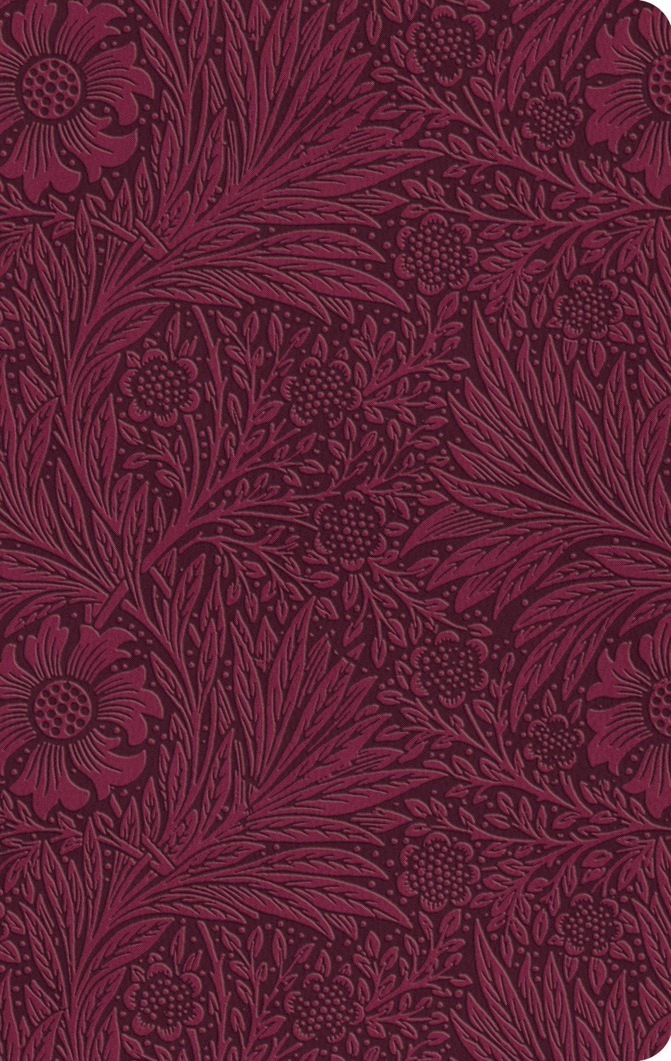 ESV Large Print Value Thinline Bible*-Raspberry  Floral Design TruTone